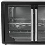 Oster Air Fryer Oven, 10-in-1 Countertop Toaster Oven Stainless Steel French Doors