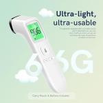 No-Touch Thermometer for Adults and Kids, Fast Accurate Digital Thermometer with Fever Alarm & Silent Mode, Easy-to-use, Forehead Thermometer for Babies, Kids & Elderly
