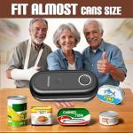 ThriveCan Electric Can Opener, One-Touch Automatic Can Opener- Fits Almost All Can Sizes, Battery-Operated Handheld Kitchen Gadget with Smooth Edge, Food Safe, Ideal for Seniors & Arthritis Sufferers