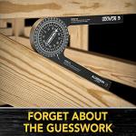 LEXIVON Aluminum Miter Saw Protractor | 7-Inch Rust Proof Angle Finder Featuring Precision Laser Engraved Scales (LX-230)