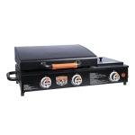 Blackstone 1860 On The Go Range top Combo with Hood & Handles Heavy Duty Flat Top BBQ Griddle Grill Station for Kitchen, Camping, Outdoor, Tailgating 22 inch Black