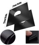 10 Pack Stove Burner Covers Double Thickness Reusable Non-Stick Heat-Resistant Gas Range Protectors for Kitchen and Easy to Clean（Black）FLSEPAMB