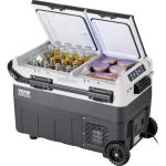 VEVOR Portable Car Refrigerator, 12 Volt Car Refrigerator Fridge, 50Liter(52.8qt) Dual Zone Portable Freezer, -4℉-68℉ Adjustable Temperature, Compressor Cooler for Home, Outdoor, Camping, RV, Car