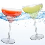 10oz Floating Margarita Glasses for Pool - 2 Pack - Unbreakable Tritan Margarita Glasses, Glass-Like Floating Glasses for Pool Parties and Beach Trips, Floating Cups for Wine and and Mixed Drinks