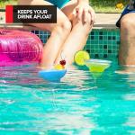 10oz Floating Margarita Glasses for Pool - 2 Pack - Unbreakable Tritan Margarita Glasses, Glass-Like Floating Glasses for Pool Parties and Beach Trips, Floating Cups for Wine and and Mixed Drinks