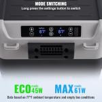 VEVOR Portable Car Refrigerator, 12 Volt Car Refrigerator Fridge, 50Liter(52.8qt) Dual Zone Portable Freezer, -4℉-68℉ Adjustable Temperature, Compressor Cooler for Home, Outdoor, Camping, RV, Car