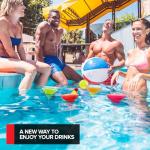 10oz Floating Margarita Glasses for Pool - 2 Pack - Unbreakable Tritan Margarita Glasses, Glass-Like Floating Glasses for Pool Parties and Beach Trips, Floating Cups for Wine and and Mixed Drinks