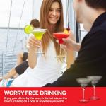 10oz Floating Margarita Glasses for Pool - 2 Pack - Unbreakable Tritan Margarita Glasses, Glass-Like Floating Glasses for Pool Parties and Beach Trips, Floating Cups for Wine and and Mixed Drinks