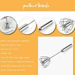 Stainless Steel Hand Push Egg Whisk Blender