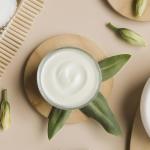 4oz Jars with Lids, Hoa Kinh 12 Pack Frosted Glass Jars with Lids Empty Cosmetic Containers Round Airtight Glass Jar with Inner Liners and Woodgrain Lid for Storing Lotions, Powders, and Ointments