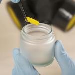 4oz Jars with Lids, Hoa Kinh 12 Pack Frosted Glass Jars with Lids Empty Cosmetic Containers Round Airtight Glass Jar with Inner Liners and Woodgrain Lid for Storing Lotions, Powders, and Ointments