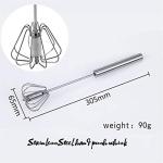 Stainless Steel Hand Push Egg Whisk Blender