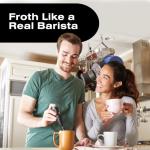 Bean Envy Handheld Milk Frother for Coffee