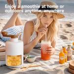 Moodyin Manual Ice Crusher Machine with 3 Ice Trays, Ideal for Smoothies, Shaved Ice, and Frozen Cocktails – Portable Handheld Snow Cone Maker