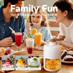 Moodyin Manual Ice Crusher Machine with 3 Ice Trays, Ideal for Smoothies, Shaved Ice, and Frozen Cocktails – Portable Handheld Snow Cone Maker