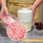 Moodyin Manual Ice Crusher Machine with 3 Ice Trays, Ideal for Smoothies, Shaved Ice, and Frozen Cocktails – Portable Handheld Snow Cone Maker