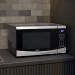 Avanti Microwave Oven 900-Watts Compact with 10 Power Levels and 6 Pre Cooking Settings, Speed Defrost, Electronic Control Panel and Glass Turntable, 0.9-Cu.Ft., Stainless Steel