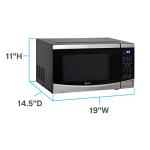Avanti Microwave Oven 900-Watts Compact with 10 Power Levels and 6 Pre Cooking Settings, Speed Defrost, Electronic Control Panel and Glass Turntable, 0.9-Cu.Ft., Stainless Steel