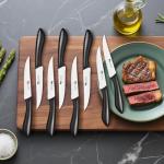 MAD SHARK Premium Steak Knife Set of 8, 4.5-inch Serrated Knives, High Carbon German Stainless Steel, Triple Rivet Construction, Perfectly Packaged in a Gift Box (Steak Knives Set of 8)