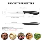 MAD SHARK Premium Steak Knife Set of 8, 4.5-inch Serrated Knives, High Carbon German Stainless Steel, Triple Rivet Construction, Perfectly Packaged in a Gift Box (Steak Knives Set of 8)