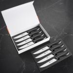 MAD SHARK Premium Steak Knife Set of 8, 4.5-inch Serrated Knives, High Carbon German Stainless Steel, Triple Rivet Construction, Perfectly Packaged in a Gift Box (Steak Knives Set of 8)