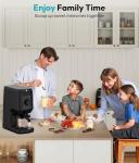 Rellytech Automatic Ice Cream Maker Machine - 12 One-Touch Programs Frozen Dessert Maker with 2 Pint Containers, Homemade Gelato, Sorbet, Frozen Yogurt in 2-5 Min, Mix-in Function, Self-Cleaning