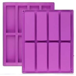 Silicone Granola Bar Molds - 8 Cavity Set