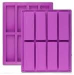 Silicone Granola Bar Molds - 8 Cavity Set