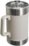 STANLEY Classic Stay-Hot French Press Coffee Maker 48 oz | 5 Minute Brew, 4 Hours Hot | Mesh Filter for Coffee Grounds | Insulated Stainless Steel French Press | BPA-Free | Ash.