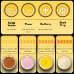 Blenders for Kitchen 1500W Stainless Steel Professional Blender, 59oz Glass Jar Countertop Blender with Tamper, Food Processor with Heating, 14 Smart Programs, Keep Warm & One-Touch Auto Cleaning