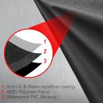 GrillTough Heavy Duty BBQ Grill Cover for Outdoor Grill, 58 Inch – Waterproof, Weather Resistant, UV & Fade Resistant with Adjustable Straps – Gas Grill Cover for Weber, Charbroil, etc. Charcoal