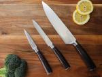 Kitchen Knife Set - 3 Pieces | Chef Knife Set | 8" Chef Knife, 5" Utility, 3.5" Paring | High Carbon Stainless Steel, Ultra Sharp Blades, Ergonomic Pakkawood Handles | Japanese Style Kitchen Knife