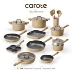 CAROTE 31PCS Pots and Pans Set, Nonstick Cookware Set Kitchen Non Stick Induction Cookware Non-toxic Granite Cooking set