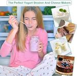 Bellamei Nut Milk Bag Reusable 3 Pack Food Strainer Nut Bags for Straining Almond/Soy Milk Greek Yogurt Professional for Cold Brew Coffee Tea Beer Celery Juice Fine Nylon Mesh(8"x12"/10"x12"/13"x13")