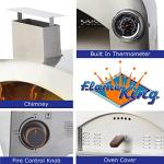 Flame King Propane Gas Pizza & Food Outdoor Oven for Camping, Backyard, Tailgating