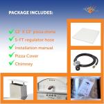 Flame King Propane Gas Pizza & Food Outdoor Oven for Camping, Backyard, Tailgating