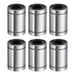 uxcell 6Pcs LM10UU Linear Bearing 10mm Bore 19mm OD 29mm Length Linear Ball Bearings Double Side Rubber Sealed Bearing Steel for CNC Machine 3D Printer Food Packaging Machine