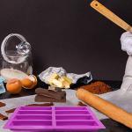 Silicone Granola Bar Molds - 8 Cavity Set