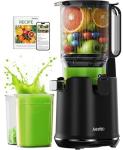 Cold Press Juicer, 5.8" Extra Large Feed Chute Slow Masticating Juicer Machines, High Juice Yield, Fit Whole Vegetables & Fruits, Professional Juice Maker,Self Feeding, Easy to Clean