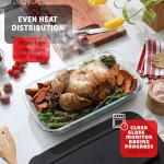 Nestl 8pc Glass Baking Dishes for Oven, Glass Food Storage Containers with Lids, Leakproof Casserole Dishes for Oven with Lid, Cooking, Microwave Oven Freezer Safe Bakeware, 9x13 Lasagna Pan Black