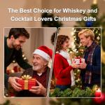 Electric Whiskey Smoker Kit - Rechargeable with Built-in Lighter, No Butane Required , Includes Rechargeable Cocktail Smoker Kit with 6 Wood Chips , Whiskey Christmas Gift for Husbands​, Men, Fathers