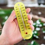 Kanayu 24 Pcs Classroom Thermometer Dual Scale Boiling Point Student Science Thermometer for Indoor Labs Rooms Use Classroom Teaching Tools School Supplies, Yellow