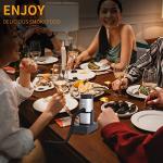 Boruit SK305 Drink Smoke Gun Cocktail Smoker Kit with Wood Chips, Whiskey Meat Bbq Cheese Smoking Infuser Portable Cold Flavour Dry Blaster