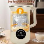 8-in-1 Automatic Soy Nut Milk Maker,40oz Soy Milk Maker for Homemade Almond,Oat,Soy Milk,Rice Paste,Complementary Food,Juice,Milk Maker Machine with Delay Start/Keep Warm/Self Clean/Boil Water