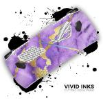 DesignSkinz - Compatible with Rog Ally - PC Skin Decal Protective Scratch Resistant Vinyl Wrap Gaming Cover - Purple Marble & Digital Gold Foil V1