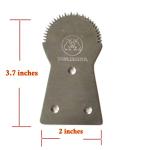 Dolphin Shop, Coconut Scraper Grater Stainless Steel Shredder Serrated Grinder Blade Meat Remover Tools 1 Pc with 3 Screw