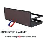 Magnetic Spice Rack Organizer Single Tier Refrigerator Spice Storage Shelf, kitchen organization, Easy to Install the Side of Refrigerator Can Hold spices,Jar of Olive Oil, Pepper, Small Things