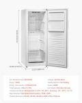 VEVOR Convertible Freezer/Refrigerator, 11 Cu.Ft Frost Free Upright Freezer with Temp Control Panel, Reversible Door, Adjustable Glass Shelves and LED, Standing Fridge for Kitchen, Office, Garage