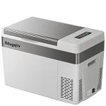 BougeRV 12 Volt Refrigerator With Cover 12V Car Fridge 30 Quart Portable Freezer Compressor Cooler Compressor Freezer, 12/24V DC 110~240V AC, -8℉~50℉ for Truck RV SUV