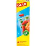 Glad Gallon Zipper Food Storage Bags, 40 Count